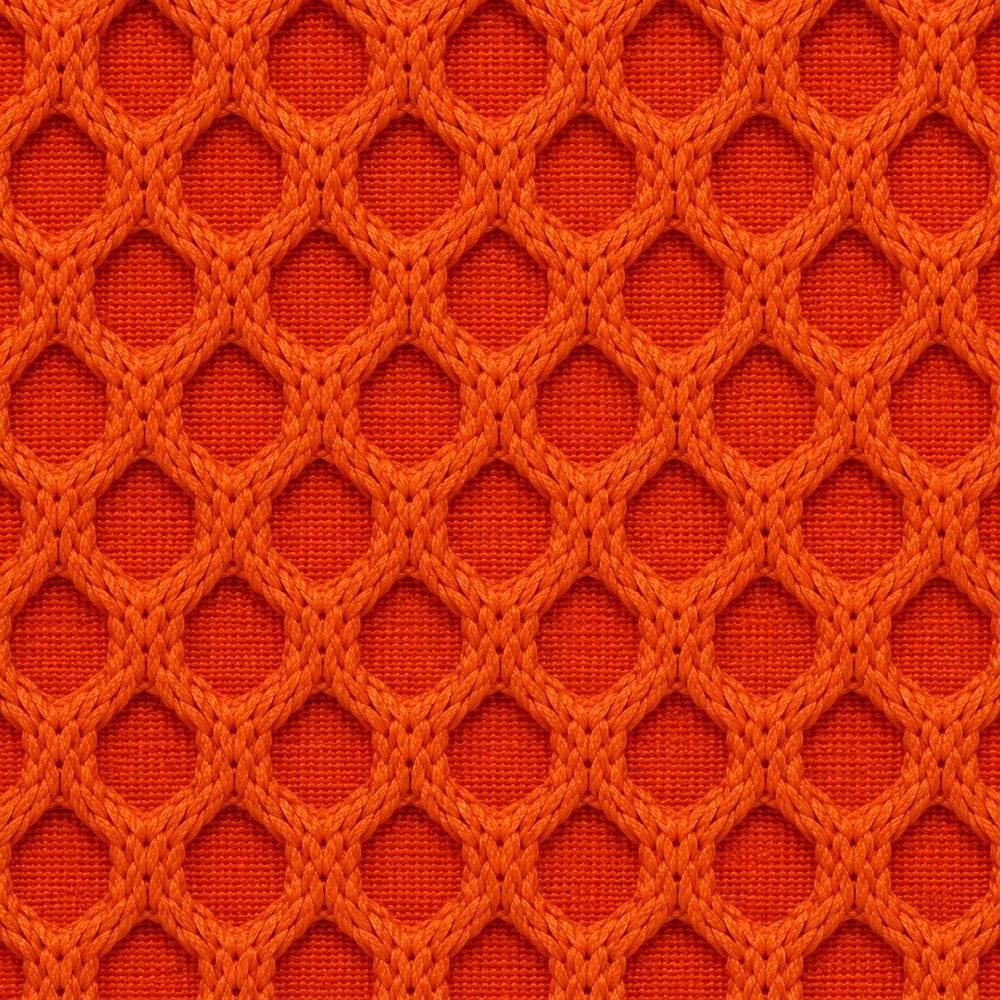 Canapé bubble 2 places Brume — Maille 3D Orange vif