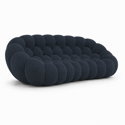 Canapé bubble 3 places Brume — Maille 3D Bleu marine