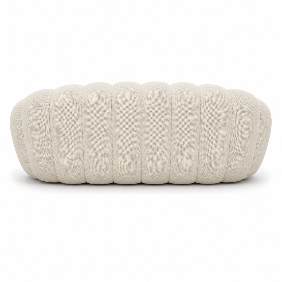 Canapé bubble 3 places Brume — Maille 3D Blanc cassé