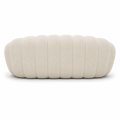 Canapé bubble 3 places Brume — Maille 3D Blanc cassé