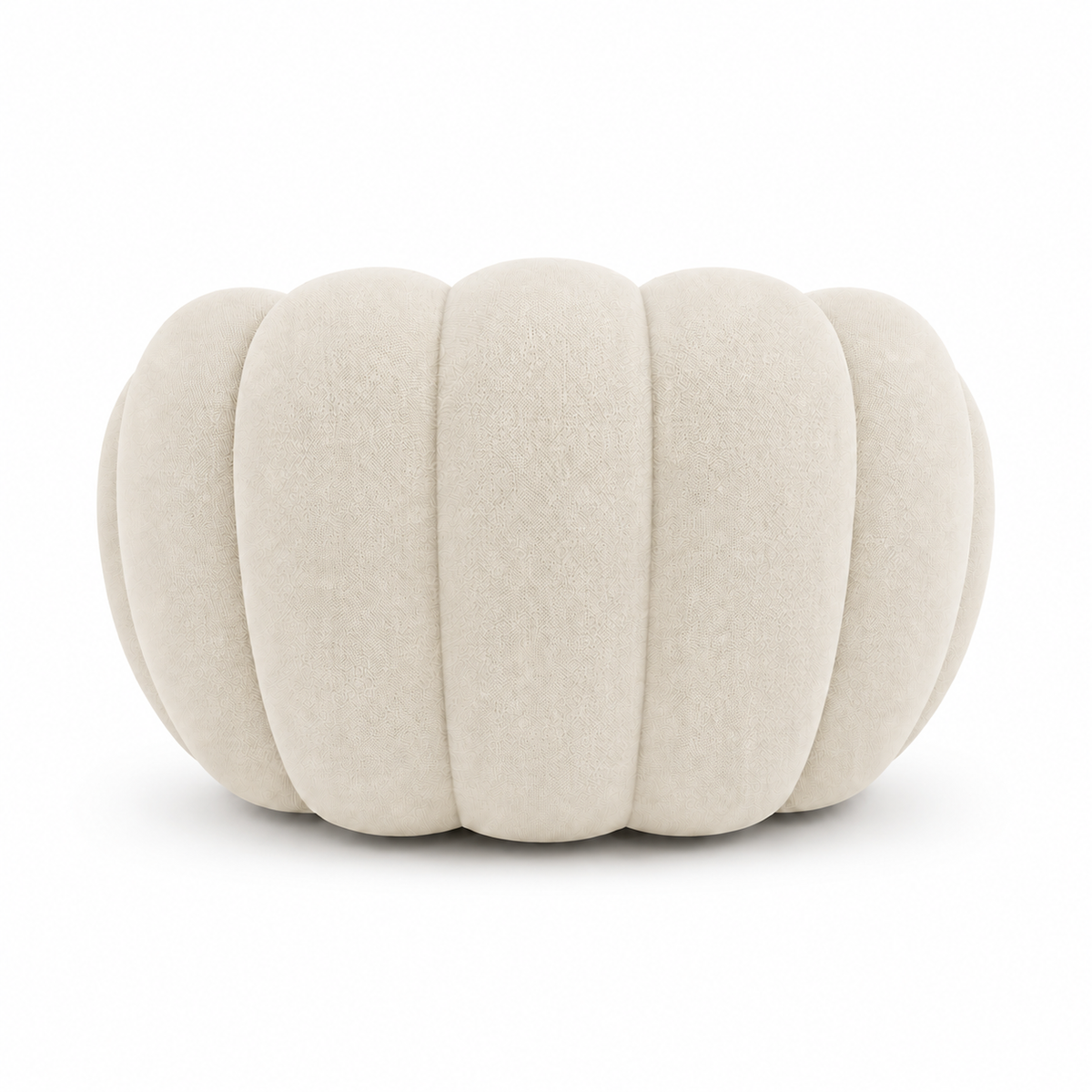 Canapé bubble 1 place Brume — Maille 3D Blanc cassé
