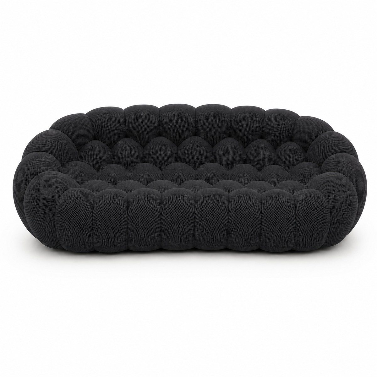 Canapé bubble 3 places Brume — Maille 3D Noir