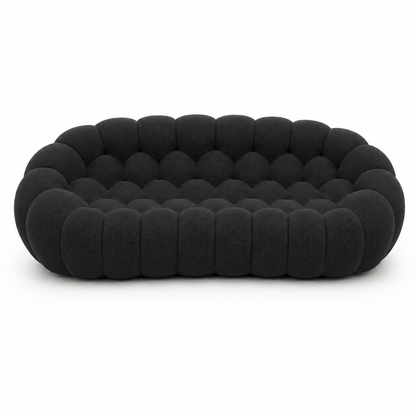 Canapé bubble 3 places Brume — Maille 3D Noir