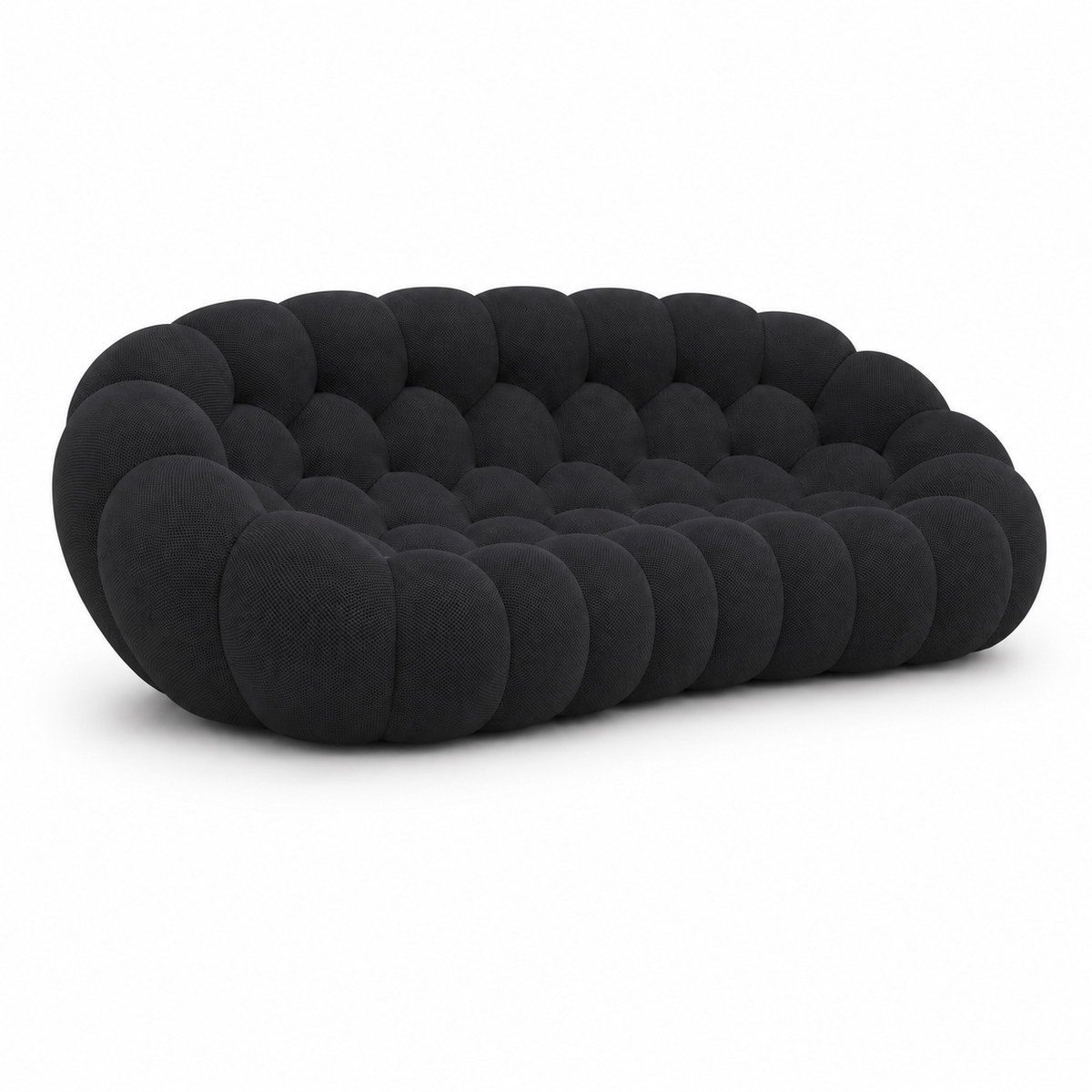 Canapé bubble 3 places Brume — Maille 3D Noir