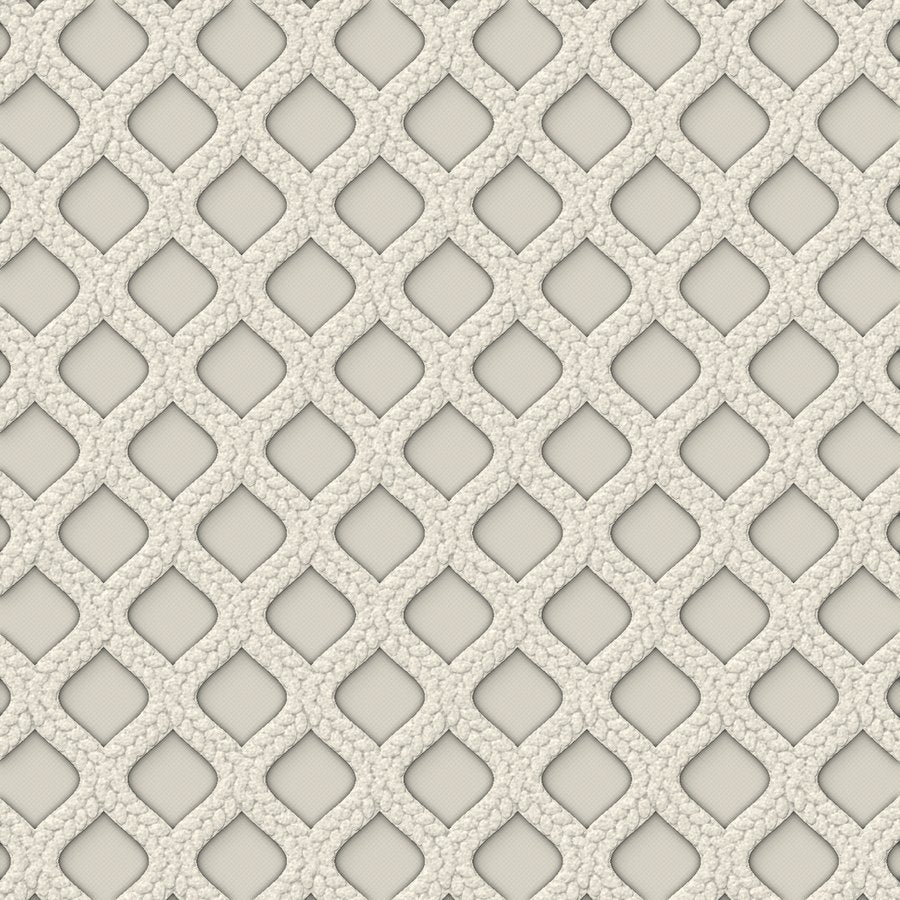 Gros plan de la maille 3d, coloris Blanc cassé