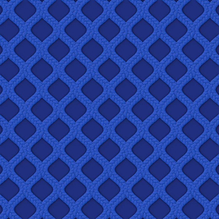 Gros plan de la maille 3d, coloris Bleu roi