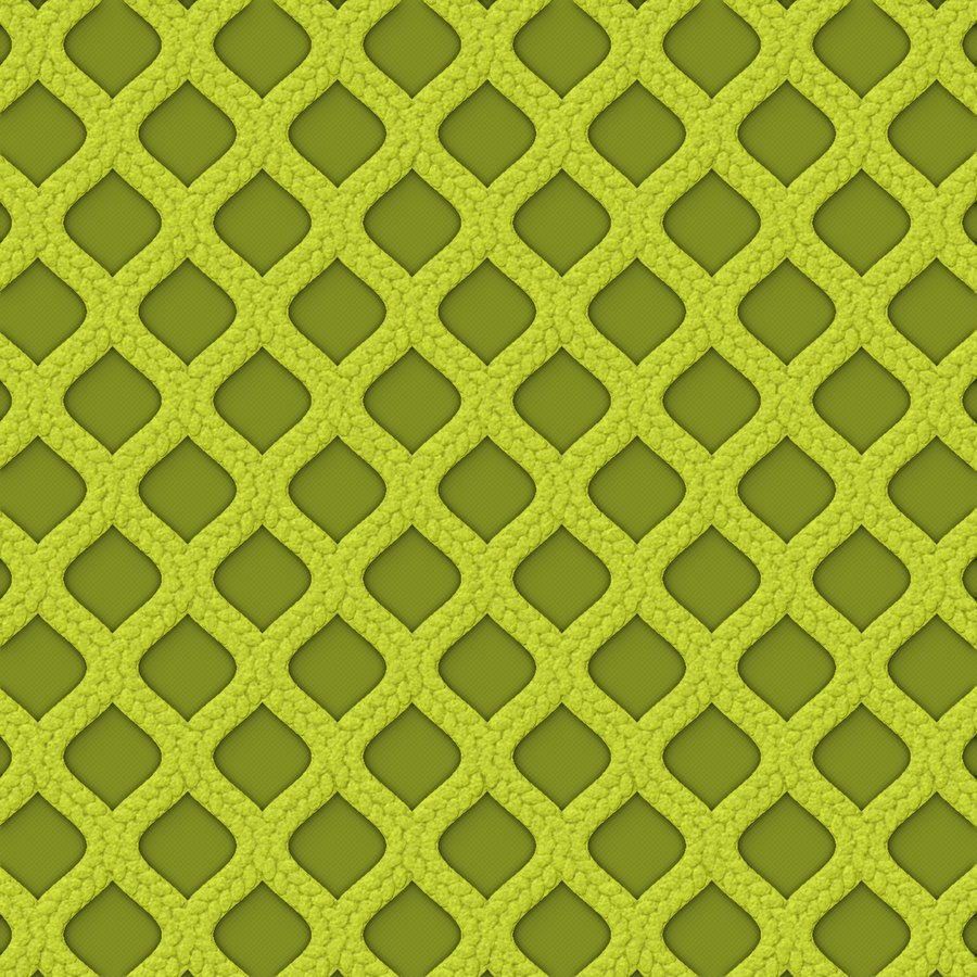 Gros plan de la maille 3d, coloris Jaune anis