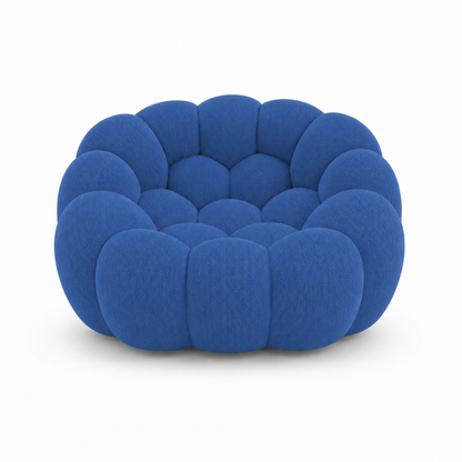 Canapé bubble 1 place Brume — Maille 3D Bleu roi