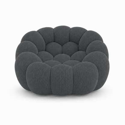 Canapé bubble 1 place Brume — Maille 3D Gris anthracite