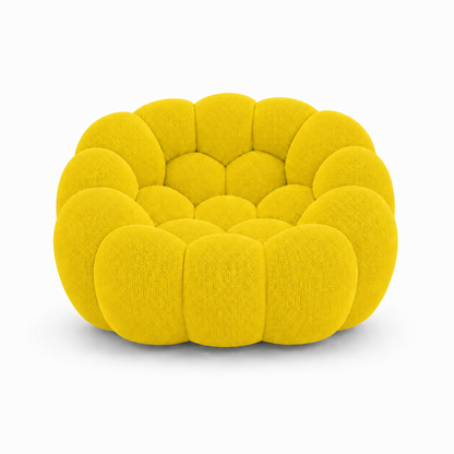 Canapé bubble 1 place Brume — Maille 3D Jaune vif chaud