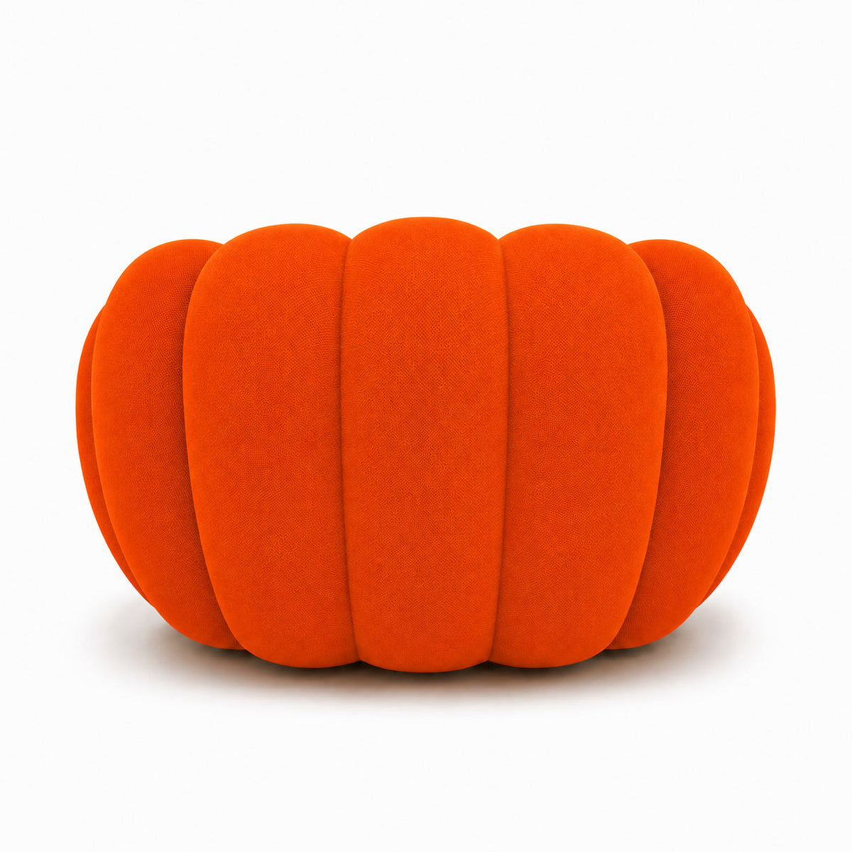 Canapé bubble 1 place Brume — Maille 3D Orange vif