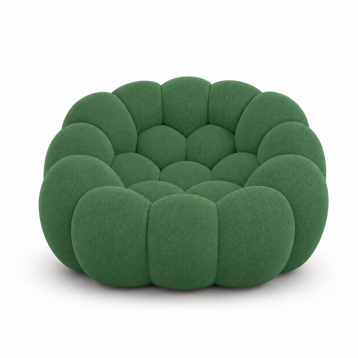 Canapé bubble 1 place Brume — Maille 3D Vert forêt
