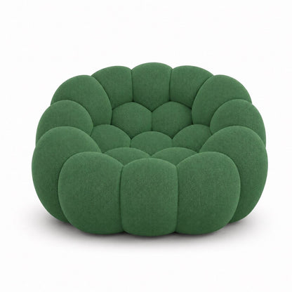 Canapé bubble 1 place Brume — Maille 3D Vert forêt