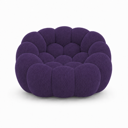 Canapé bubble 1 place Brume — Maille 3D Violet foncé