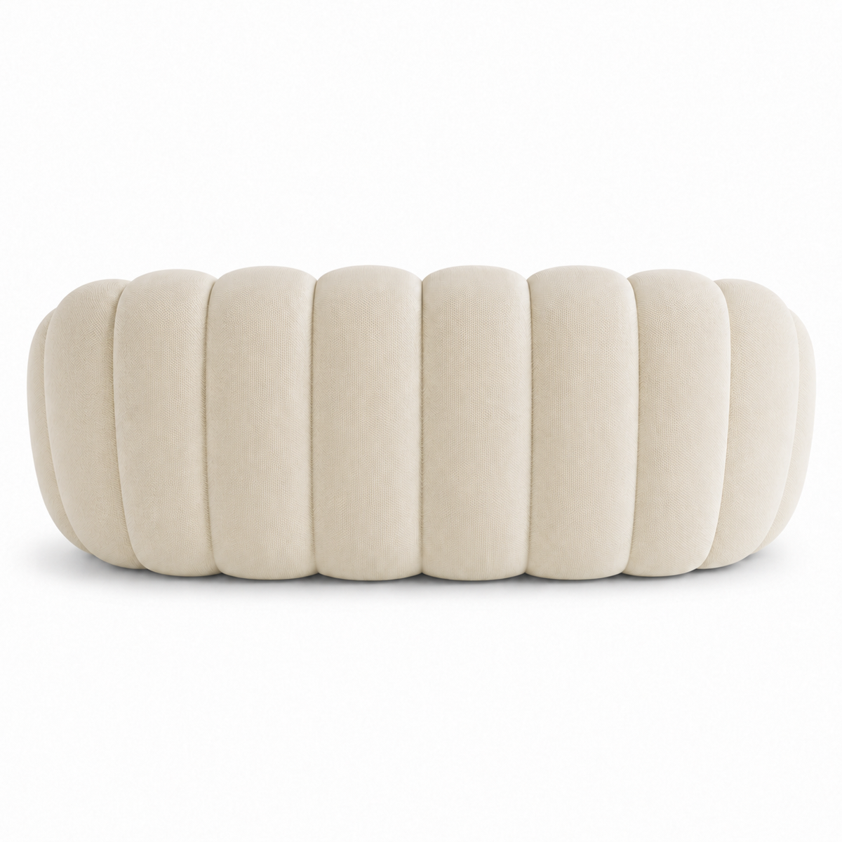 Canapé bubble 2 places Brume — Maille 3D Blanc cassé