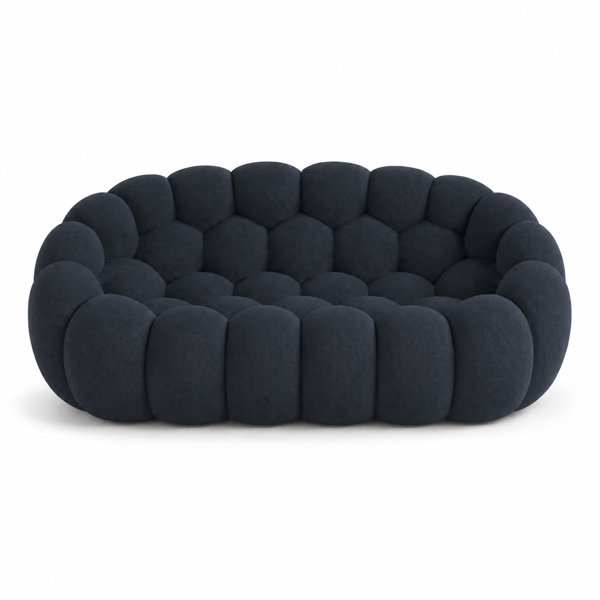 Canapé bubble 2 places Brume — Maille 3D Bleu marine