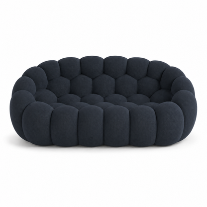 Canapé bubble 2 places Brume — Maille 3D Bleu marine