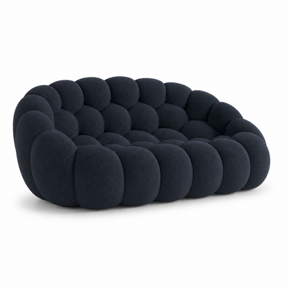 Canapé bubble 2 places Brume — Maille 3D Bleu marine