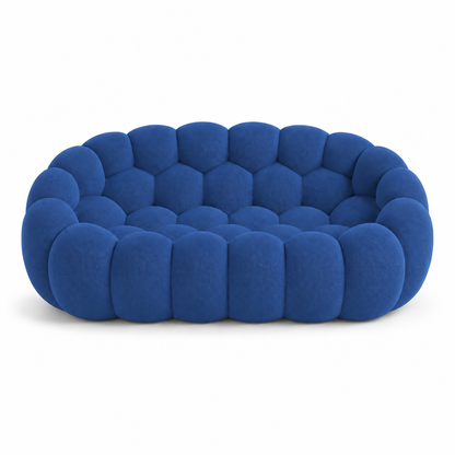 Canapé bubble 2 places Brume — Maille 3D Bleu roi