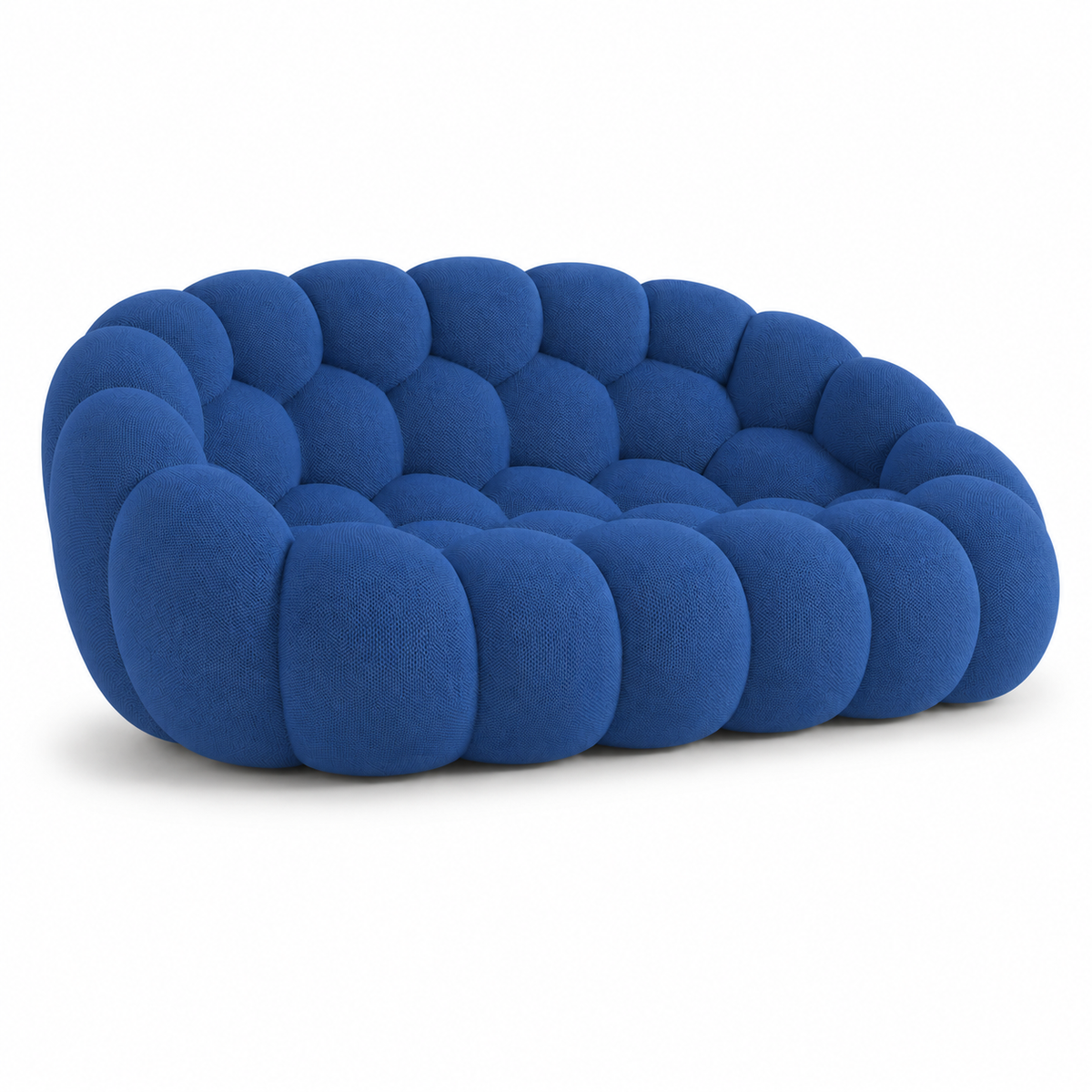 Canapé bubble 2 places Brume — Maille 3D Bleu roi