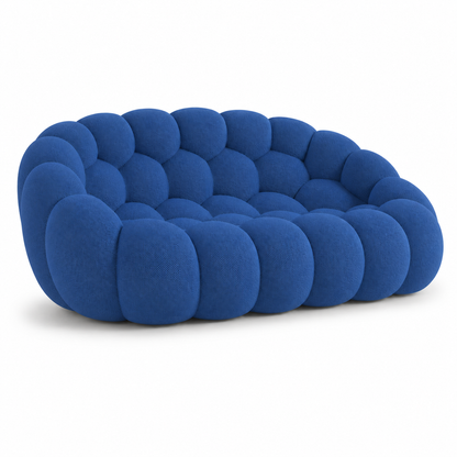 Canapé bubble 2 places Brume — Maille 3D Bleu roi