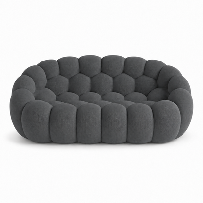 Canapé bubble 2 places Brume — Maille 3D Gris anthracite