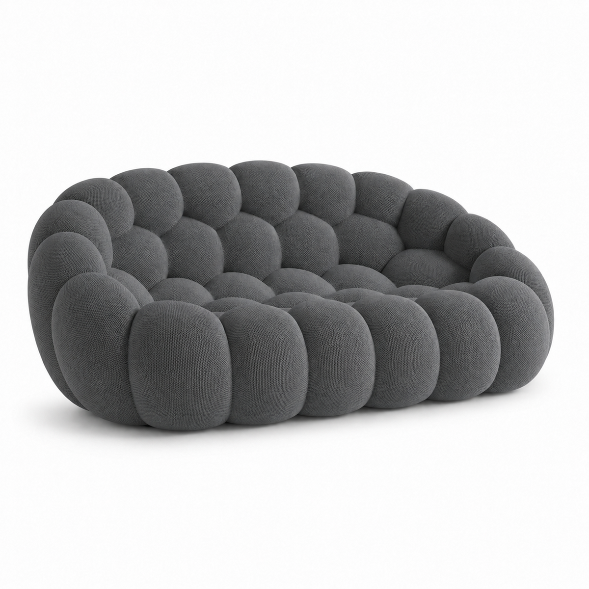 Canapé bubble 2 places Brume — Maille 3D Gris anthracite