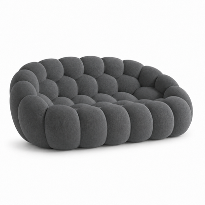 Canapé bubble 2 places Brume — Maille 3D Gris anthracite