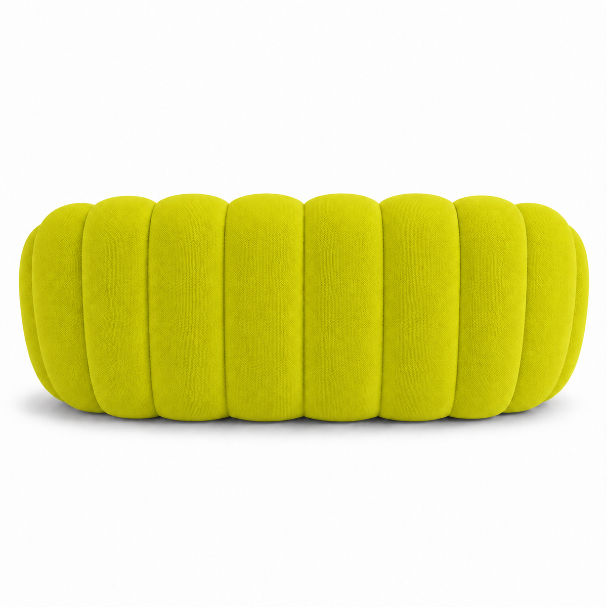 Canapé bubble 2 places Brume — Maille 3D Jaune anis