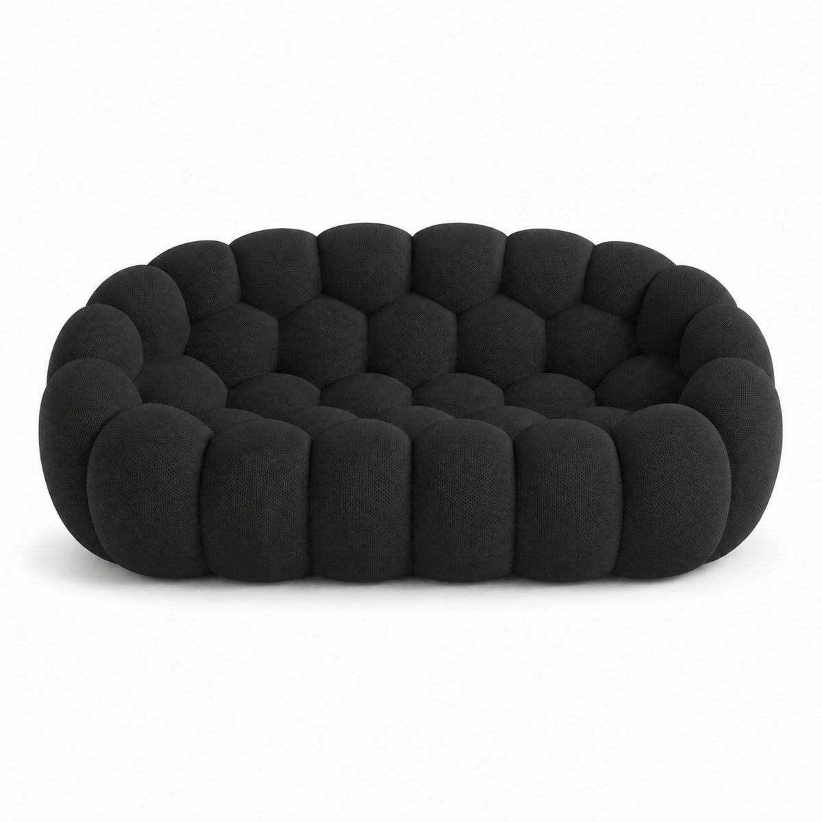 Canapé bubble 2 places Brume — Maille 3D Noir