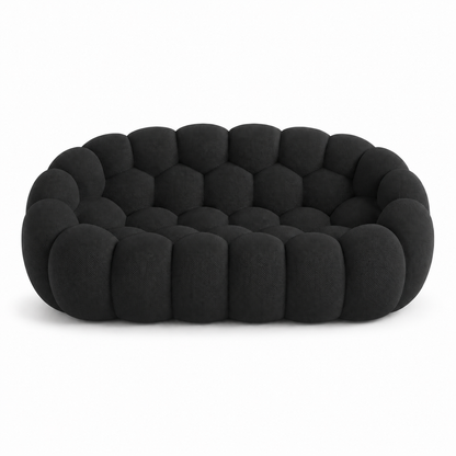 Canapé bubble 2 places Brume — Maille 3D Noir