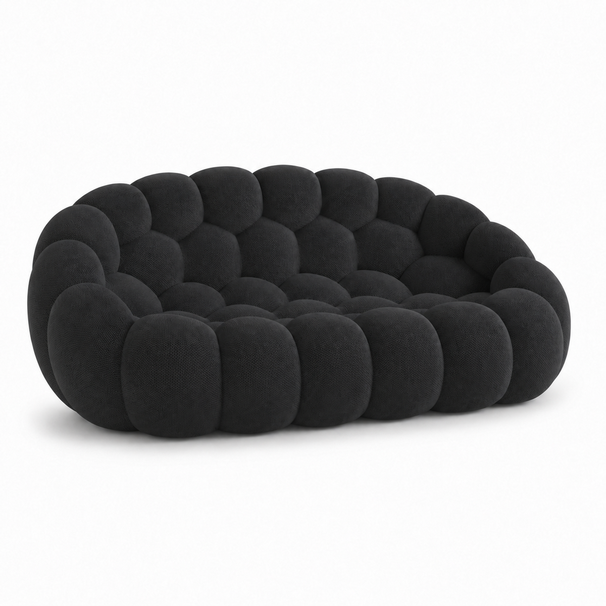 Canapé bubble 2 places Brume — Maille 3D Noir