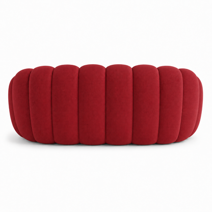 Canapé bubble 2 places Brume — Maille 3D Rouge profond
