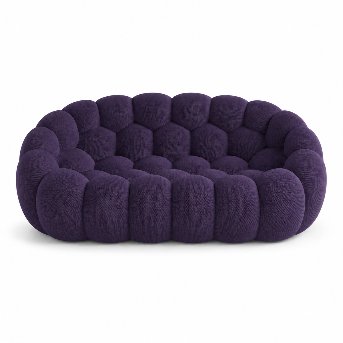 Canapé bubble 2 places Brume — Maille 3D Violet foncé