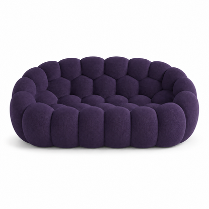 Canapé bubble 2 places Brume — Maille 3D Violet foncé