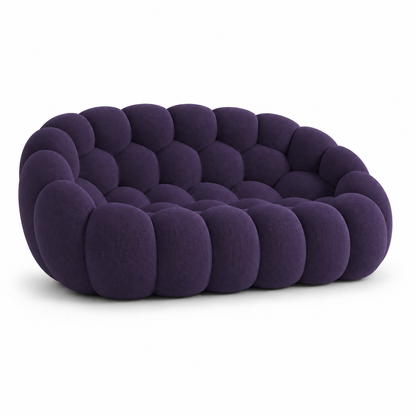 Canapé bubble 2 places Brume — Maille 3D Violet foncé
