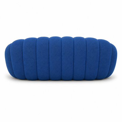 Canapé bubble 3 places Brume — Maille 3D Bleu roi