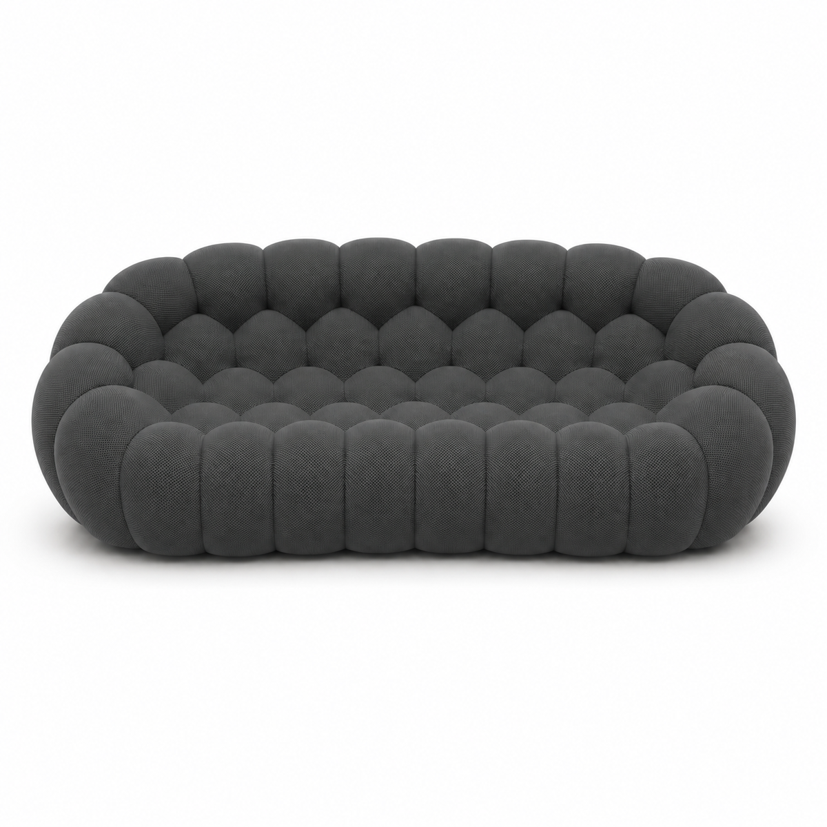 Canapé bubble 3 places Brume — Maille 3D Gris anthracite
