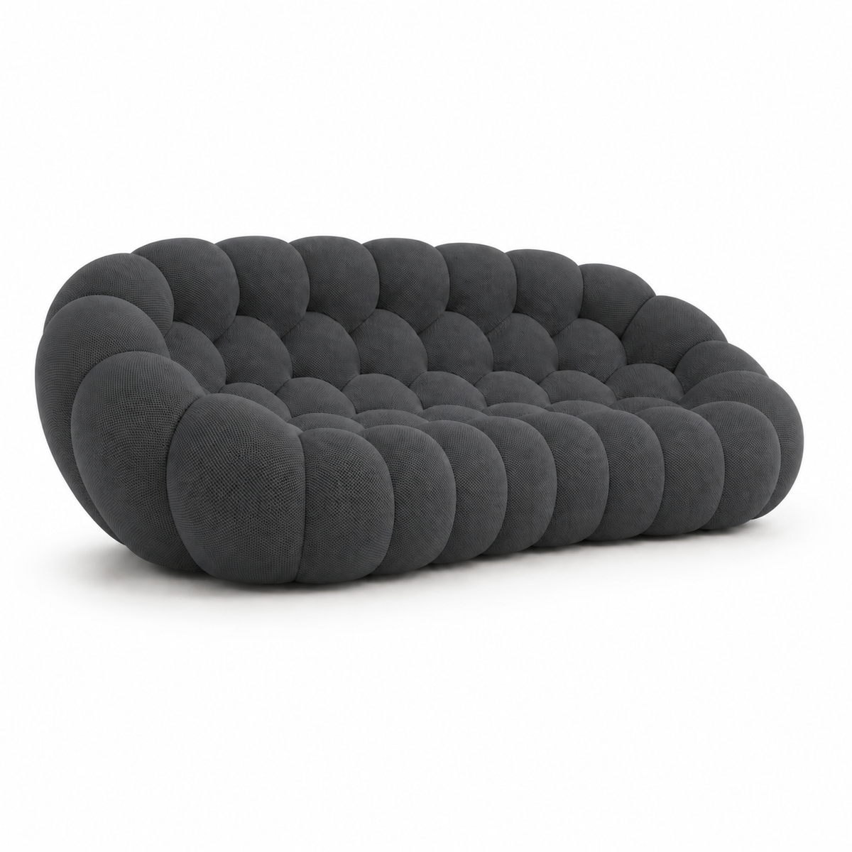 Canapé bubble 3 places Brume — Maille 3D Gris anthracite