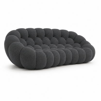 Canapé bubble 3 places Brume — Maille 3D Gris anthracite