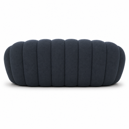 Canapé bubble 3 places Brume — Maille 3D Bleu marine