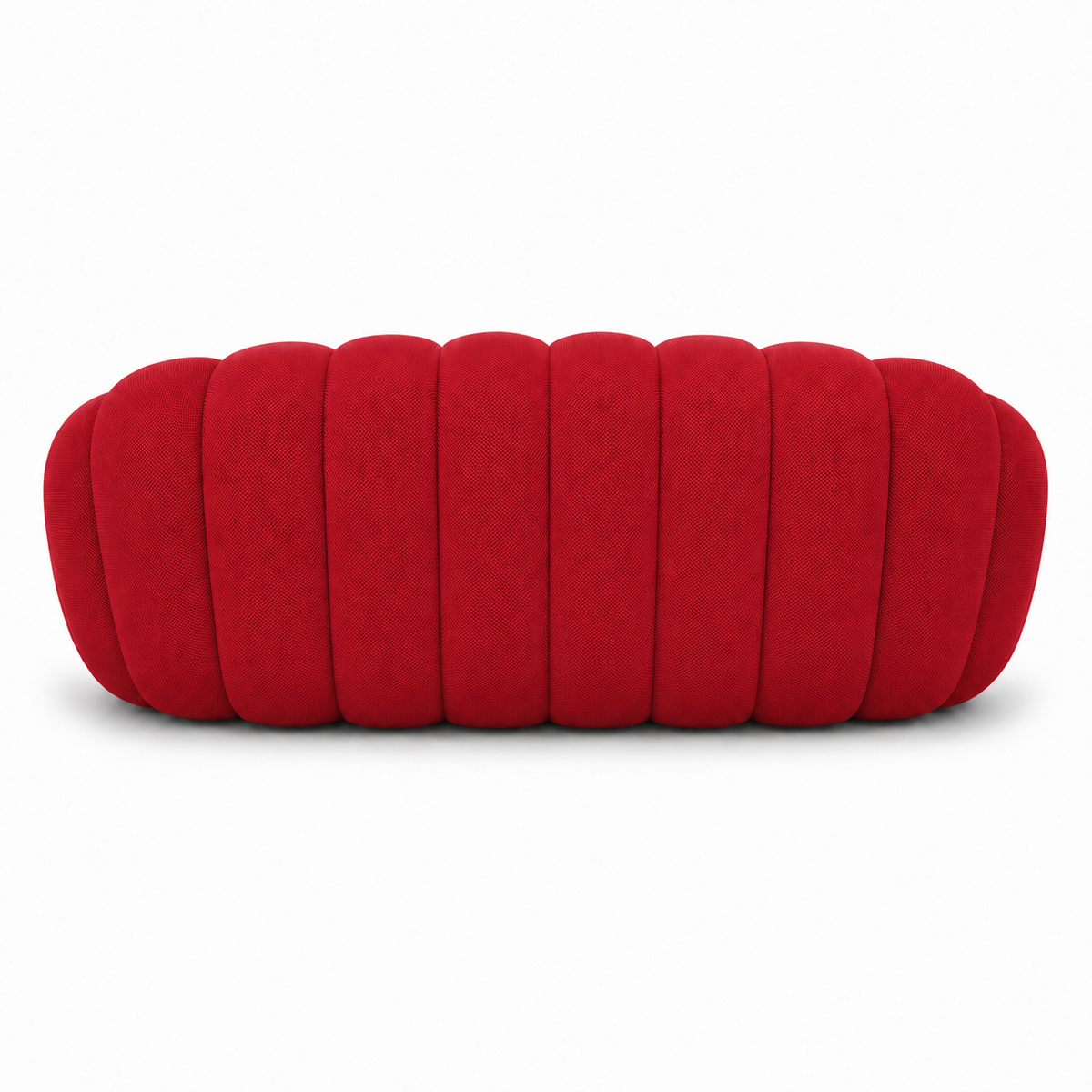 Canapé bubble 3 places Brume — Maille 3D Rouge profond