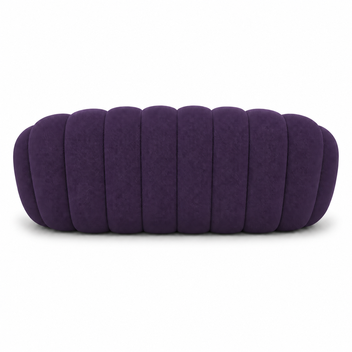 Canapé bubble 3 places Brume — Maille 3D Violet foncé
