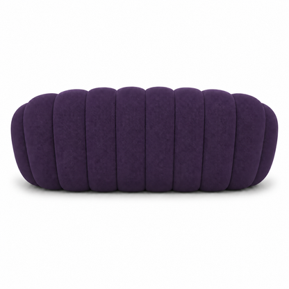 Canapé bubble 3 places Brume — Maille 3D Violet foncé