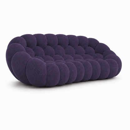 Canapé bubble 3 places Brume — Maille 3D Violet foncé
