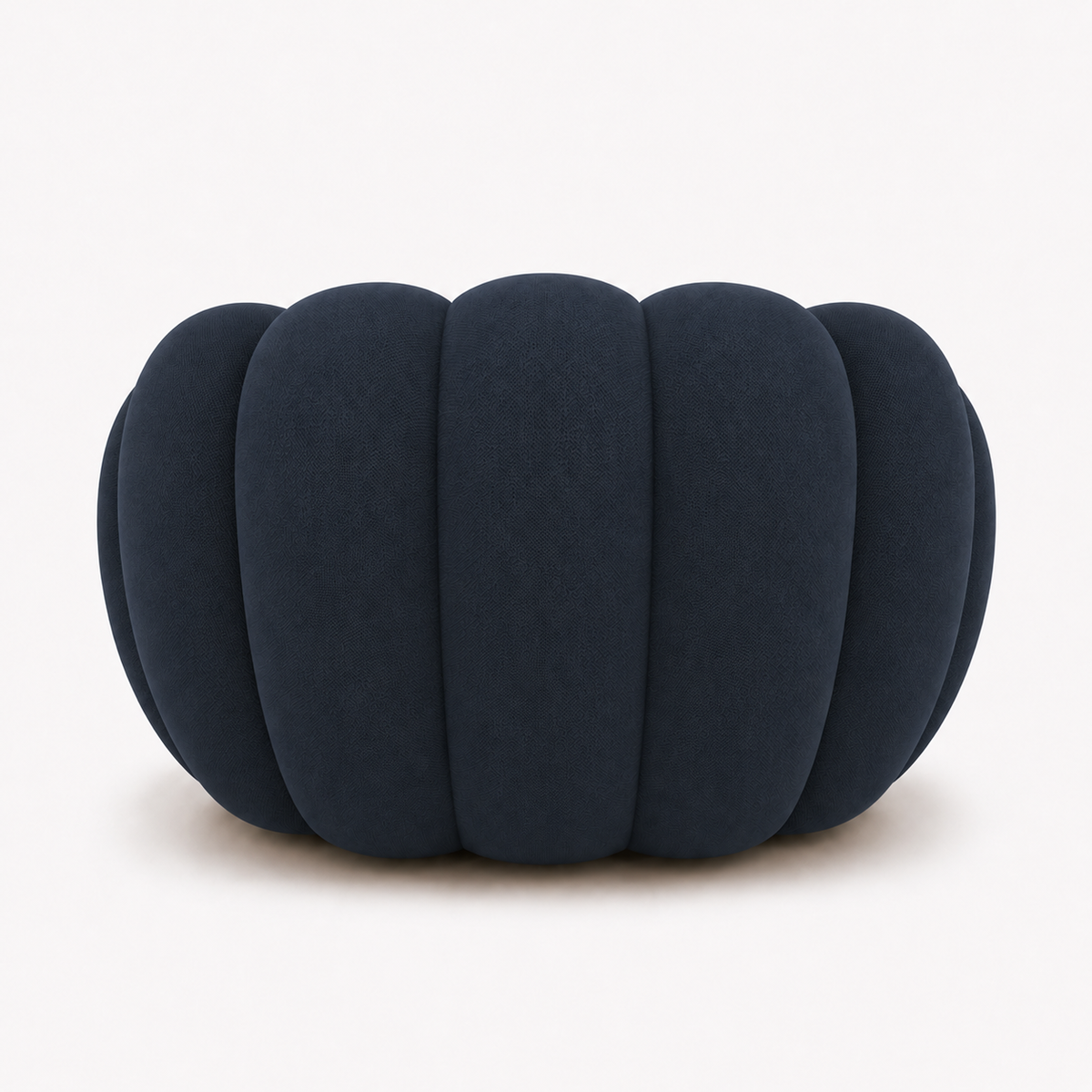 Canapé bubble 1 place Brume — Maille 3D Bleu marine