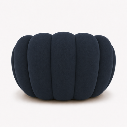Canapé bubble 1 place Brume — Maille 3D Bleu marine