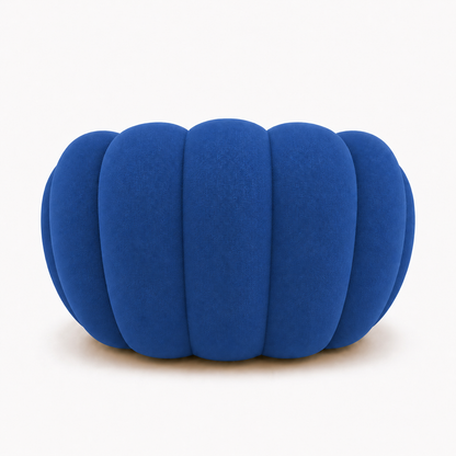 Canapé bubble 1 place Brume — Maille 3D Bleu roi