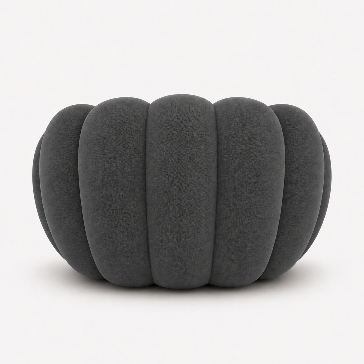 Canapé bubble 1 place Brume — Maille 3D Gris anthracite