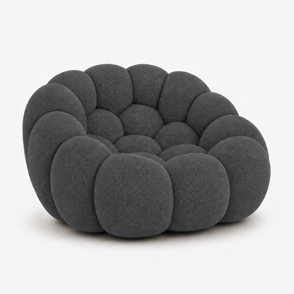 Canapé bubble 1 place Brume — Maille 3D Gris anthracite